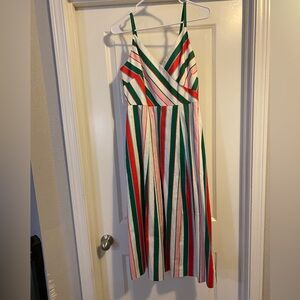 Ted Baker Multicolor Striped Midi Dress